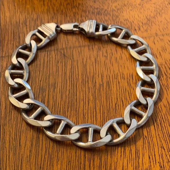 Sterling silver men’s bracelet - Picture 1 of 4